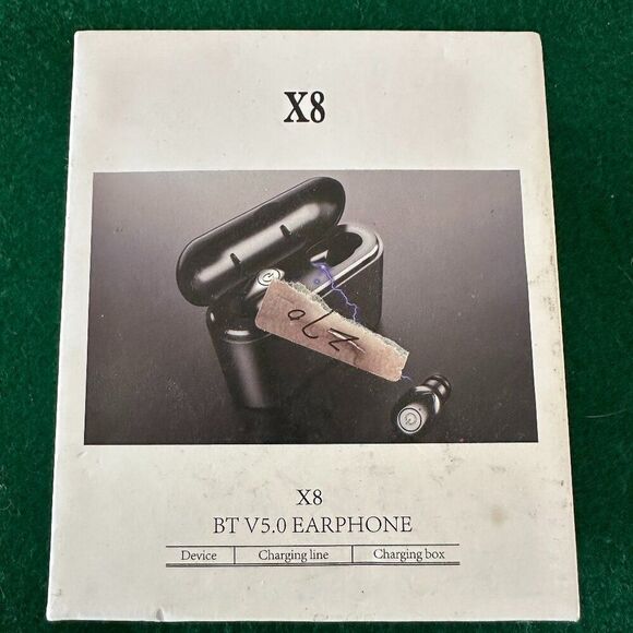 X8 Bluetooth 5.0 Earphones Black Wireless Headphones In-Ear Stereo - Picture 1 of 3
